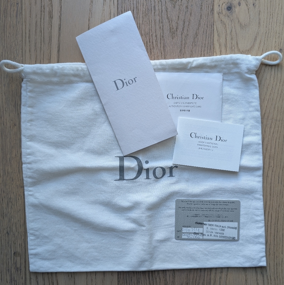 Diorissimo Dior Bag - Blue Bull Leather w/ Pink Interior – Raf Simons Era - Picture 8 of 8